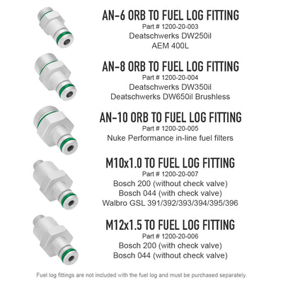 Fuel Log 4-port collector, AN-8 ORB