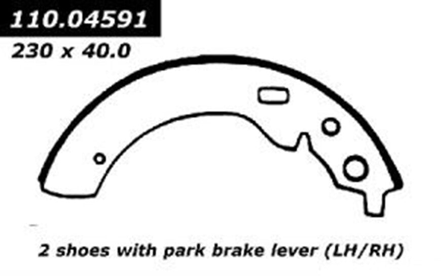 2002 Rear Brake Shoes Centric