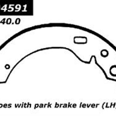 2002 Rear Brake Shoes Centric