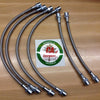 Stainless Steel Brake Lines (black) compatible with e34