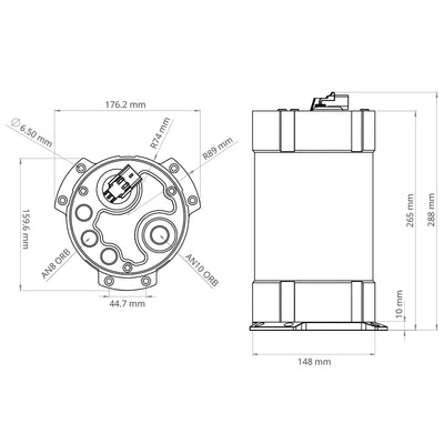 2G Fuel Surge Tank 3.0 liter for brushless fuel pumps