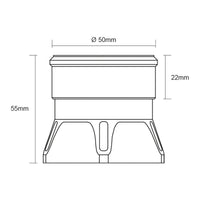 Remote mount fill neck 50mm for CFC Unit