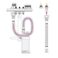 SAE ID8 Fuel pump mounting kit for Dual fuel pumps