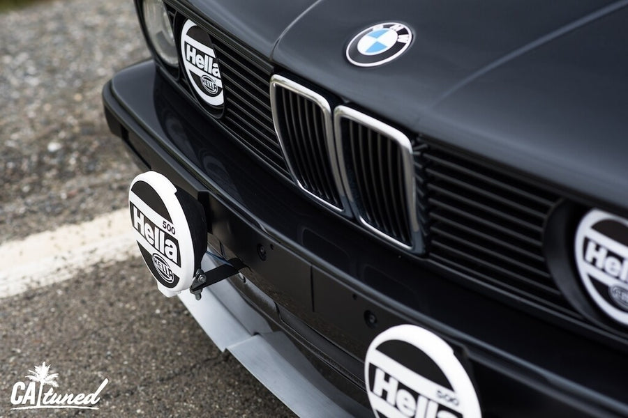 Hella Headlight (covers) decals (1 pair) White Lettering