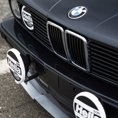 Hella Headlight (covers) decals (1 pair) Black Lettering