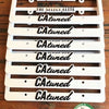 CAtuned License Plate Frame White w/ black lettering