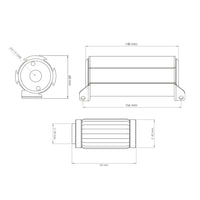 Fuel Filter 10 micron AN-10 - Welded stainless steel element
