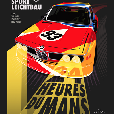 Limited Edition Art car Poster (25" x 38") E9