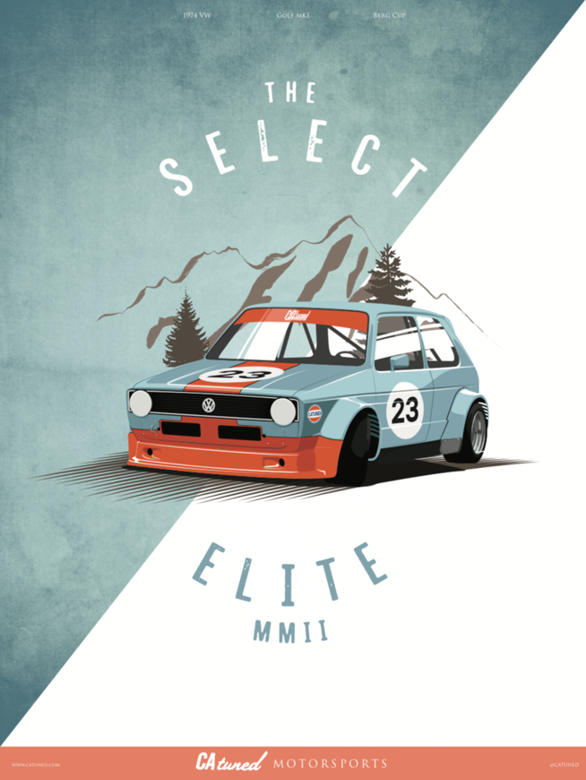 Limited Edition VW Berg Cup car Poster (25