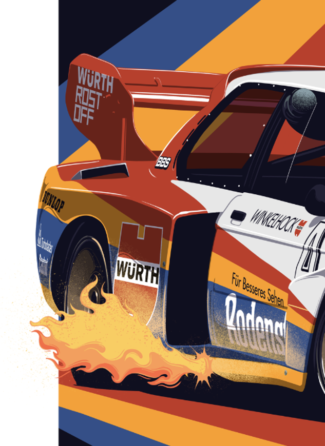 Limited Edition 320i Turbo Group5 Poster (25