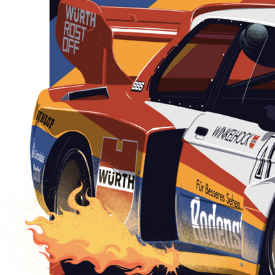 Limited Edition 320i Turbo Group5 Poster (25" x 38")