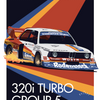 Limited Edition 320i Turbo Group5 Poster (25" x 38")