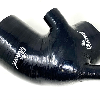 CAtuned Silicone Late Model Air Induction Hose kit (Lifetime Warranty) Black compatible with e30 m20