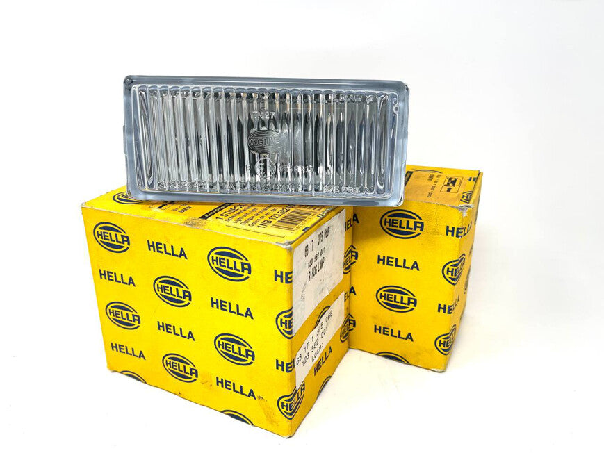 HELLA Early Model Glass Fog Lights (Pair) Left & Right Clear Compatible with E30 E24 E28 & M3