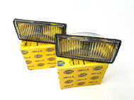 HELLA Early Model Glass Fog Lights (Pair) Left & Right French Dark Compatible with E30 E24 E28 & M3