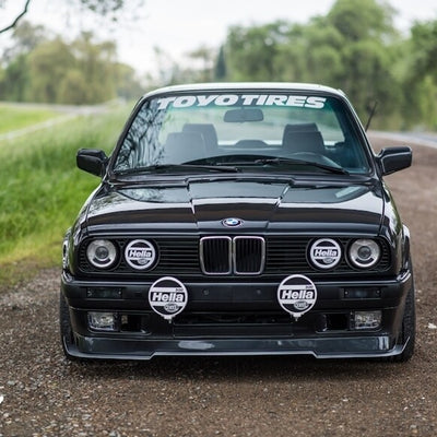 Hella Headlight (covers) decals (1 pair) White Lettering