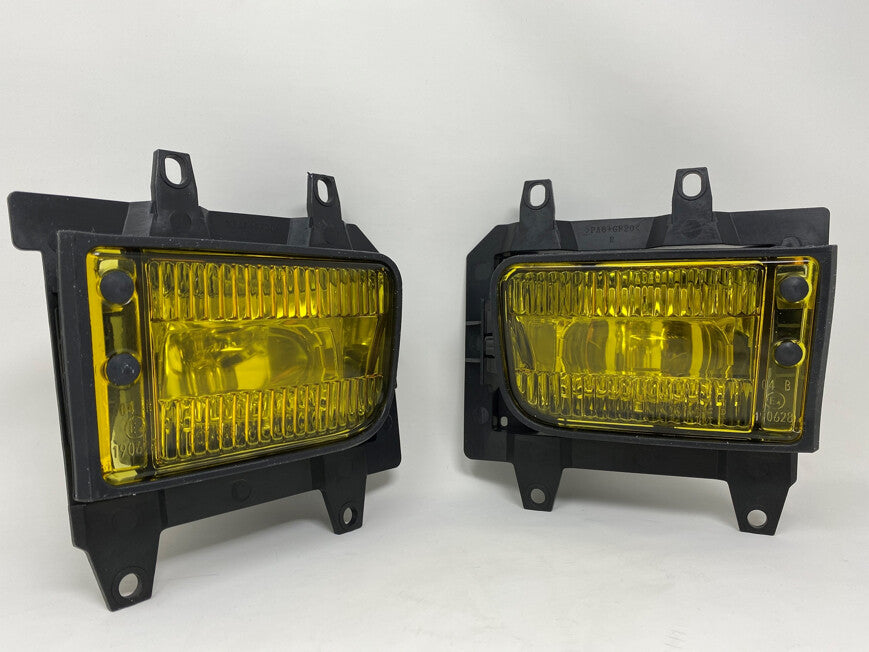 Late Model Glass Fog Lights (Pair) Left & Right Yellow (French) Compatible with E30