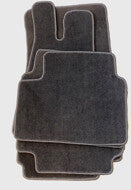 Floor Mats Black Set Front & Rear Compatible for E21