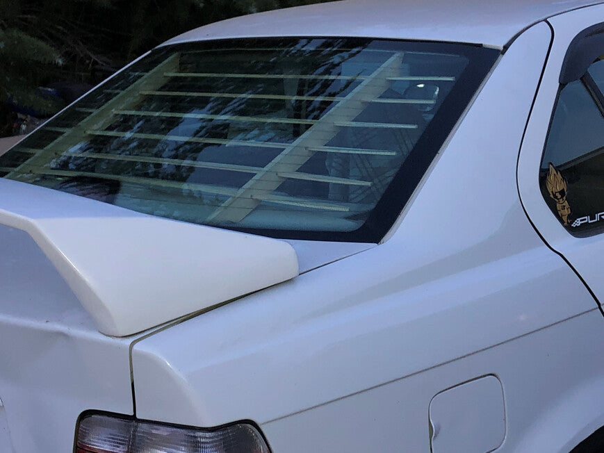 CAtuned Interior Sun Blinds Wood for Compatible with E36 Sedan (4 door)