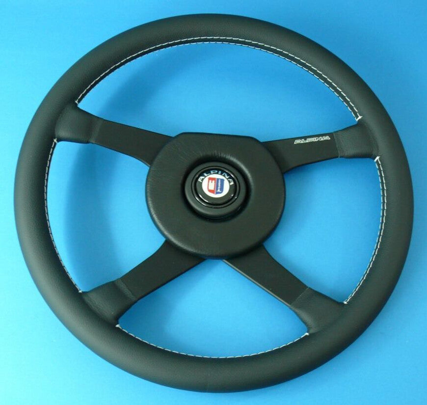 Alpina Steering wheel 380mm Compatible with E24/E28/E30/E34 4 spoke Early w/hub