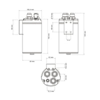 Carbon Oil Catch Can 0.75 liter, Glossy carbon