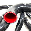 CAtuned Silicone Cooling Hose kit Black compatible with e28 M30 535i 533i 633csi 635i 733i 735i