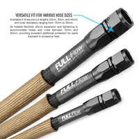 Dual Layer Titanium Heat Protection Sleeve, ID25mm, 20cm