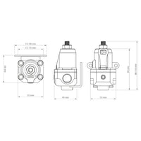 Fuel Pressure Regulator FPR100m AN-8