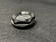 CAtuned Billet Engine Oil Filler Cap VERSION 2.0 Black\Raw Color Compatible with BMW E30 E28 2002 & More