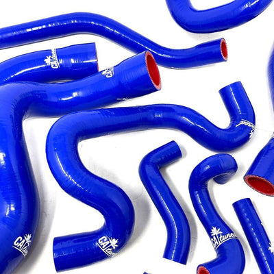 Silicone 318 Cooling Hose kit Blue (Lifetime Warranty! ) - Compatible with m42 engine e30