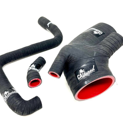 CAtuned Silicone Late Model Air Induction Hose kit Vintage Cloth compatible with e30 m20