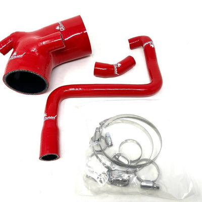 CAtuned Silicone Late Model Air Induction Hose kit (Lifetime Warranty) RED compatible with e30 m20