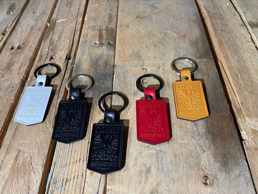 CAtuned Leather Keychain Embossed 2021 Design (Free shipping in the USA)