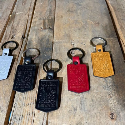 CAtuned Leather Keychain Embossed 2021 Design (Free shipping in the USA)