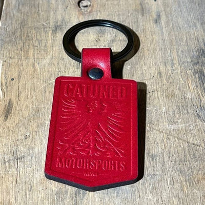 CAtuned Leather Keychain Embossed 2021 Design (Free shipping in the USA)