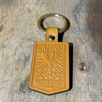 CAtuned Leather Keychain Embossed 2021 Design (Free shipping in the USA)