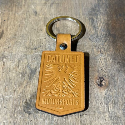 CAtuned Leather Keychain Embossed 2021 Design (Free shipping in the USA)