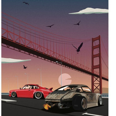 Porsche 911 Poster (18x24) Print