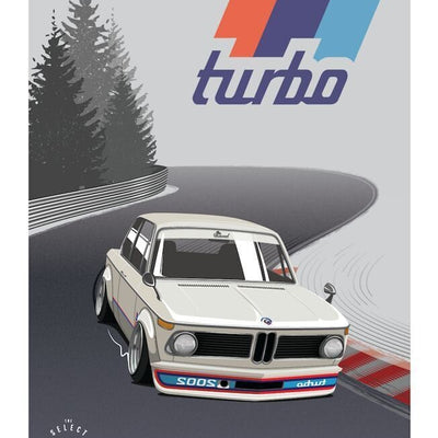 2002 Turbo CAtuned Track Poster (18x24) Print