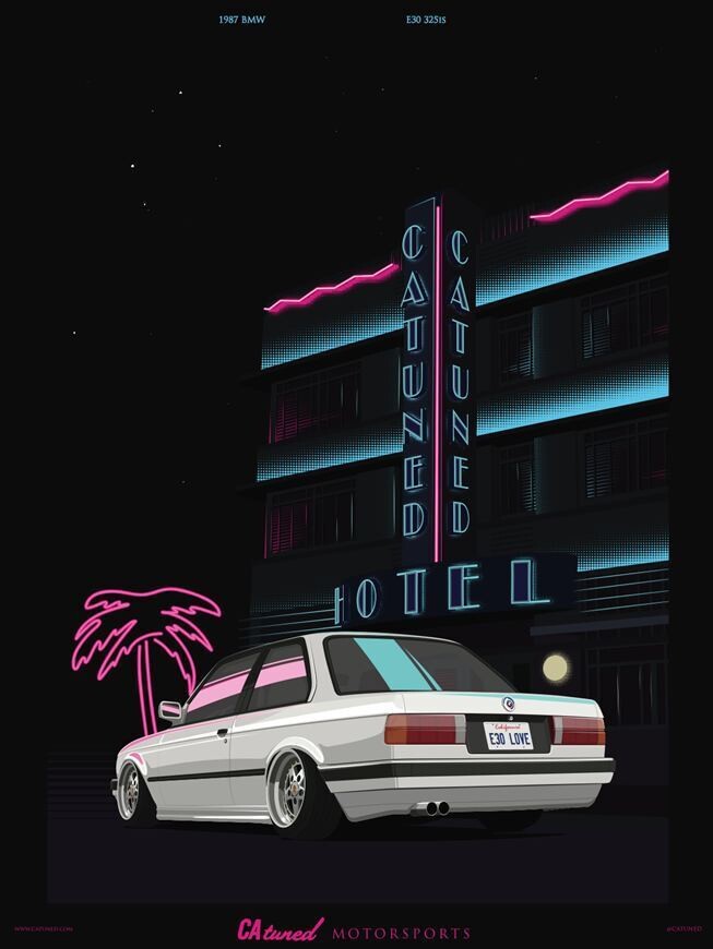 80s E30 Poster (18x24) Print