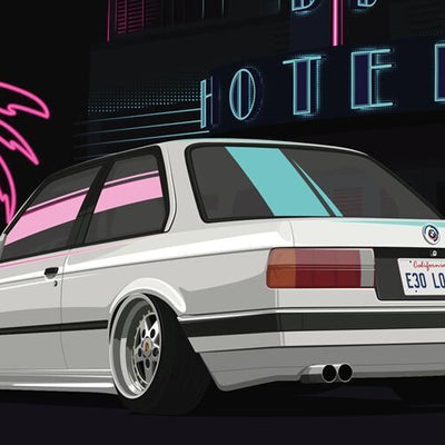 80s E30 Poster (18x24) Print