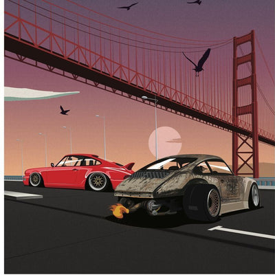 Porsche 911 Poster (18x24) Print