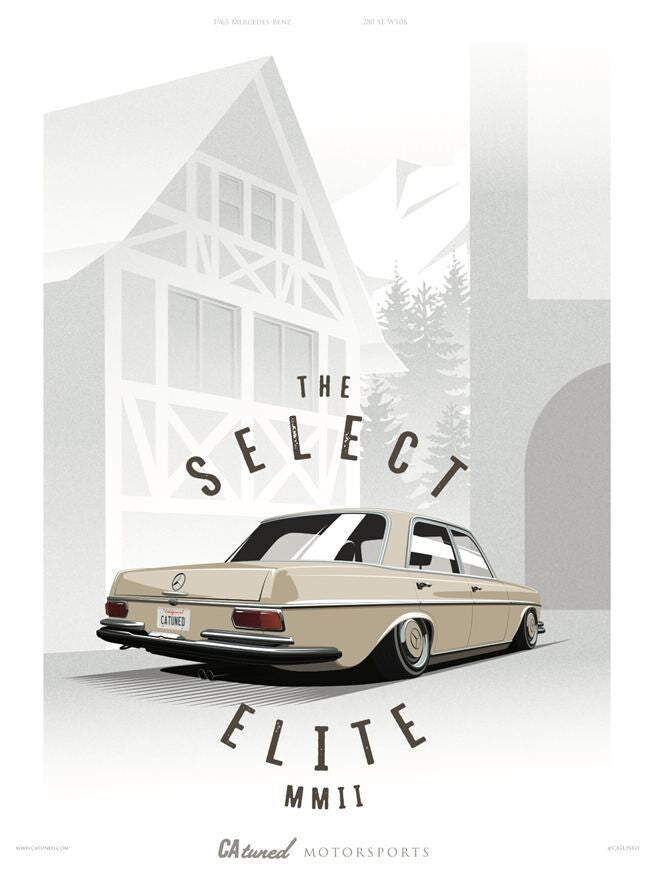Classic Mercedes Benz W108 Poster (18x24) Print