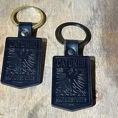 CAtuned Leather Keychain Embossed 2021 Design (Free shipping in the USA)