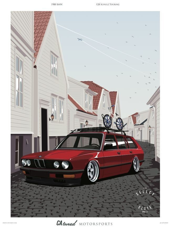E28 Touring / Schulz Poster / Print (18x24) Print
