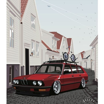 E28 Touring / Schulz Poster / Print (18x24) Print