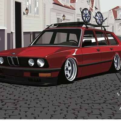 E28 Touring / Schulz Poster / Print (18x24) Print