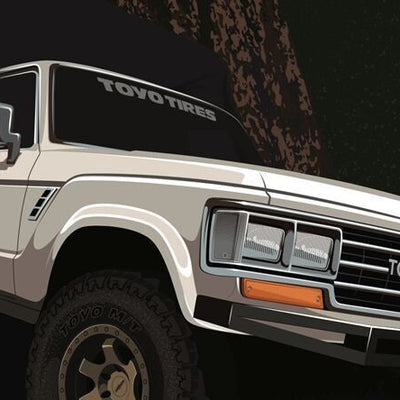 Toyota FJ62 CAtuned Offroad Poster (18x24) Print