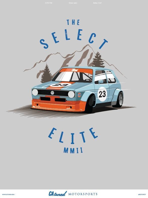 VW MK1 Hillclimb Poster (18x24) Print