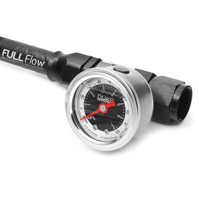 AN-6 Male to Female Pressure Gauge Adapter, 1/8 NPT